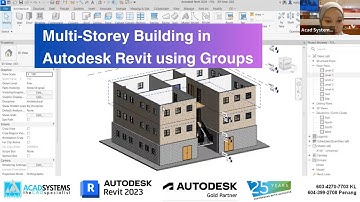 Multi-Storey Building in Autodesk Revit using Groups