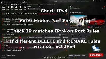 Assetto Corsa Server Manager - Stopped working randomly?? Check IPv4 & IP match - How to fix guide