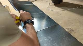Cutting rectangular duct to length