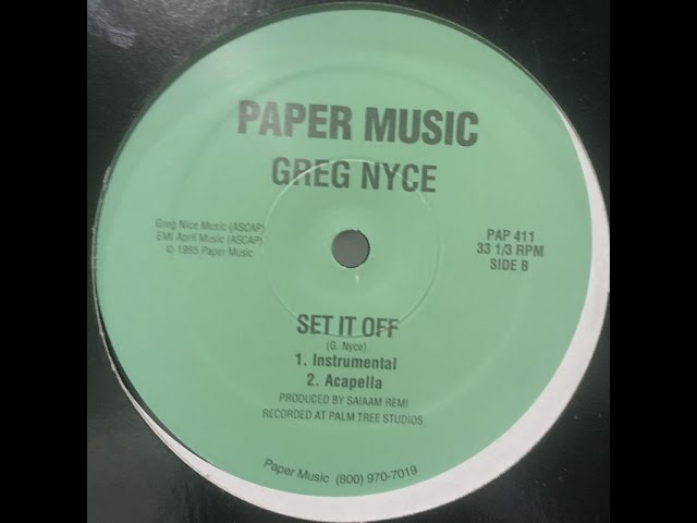 Greg Nice - Set It Off (Acapella) - Prod. by Salaam Remi