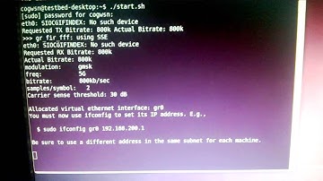 LIve Video streaming (DVB technology) demo using gnu radio and USRP