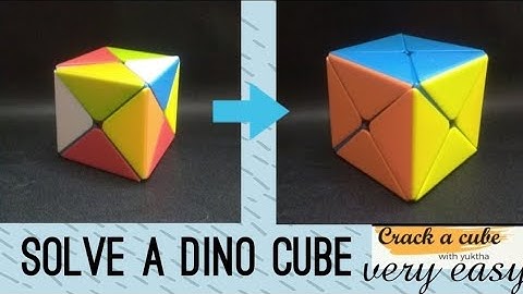 How to solve a Dino cube very easily(only one algorithm) #crackacube