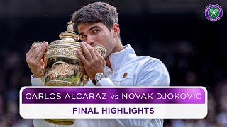 Thumbnail for Alcaraz goes back-to-back | Carlos Alcaraz vs Novak Djokovic | Final Highlights | Wimbledon 2024