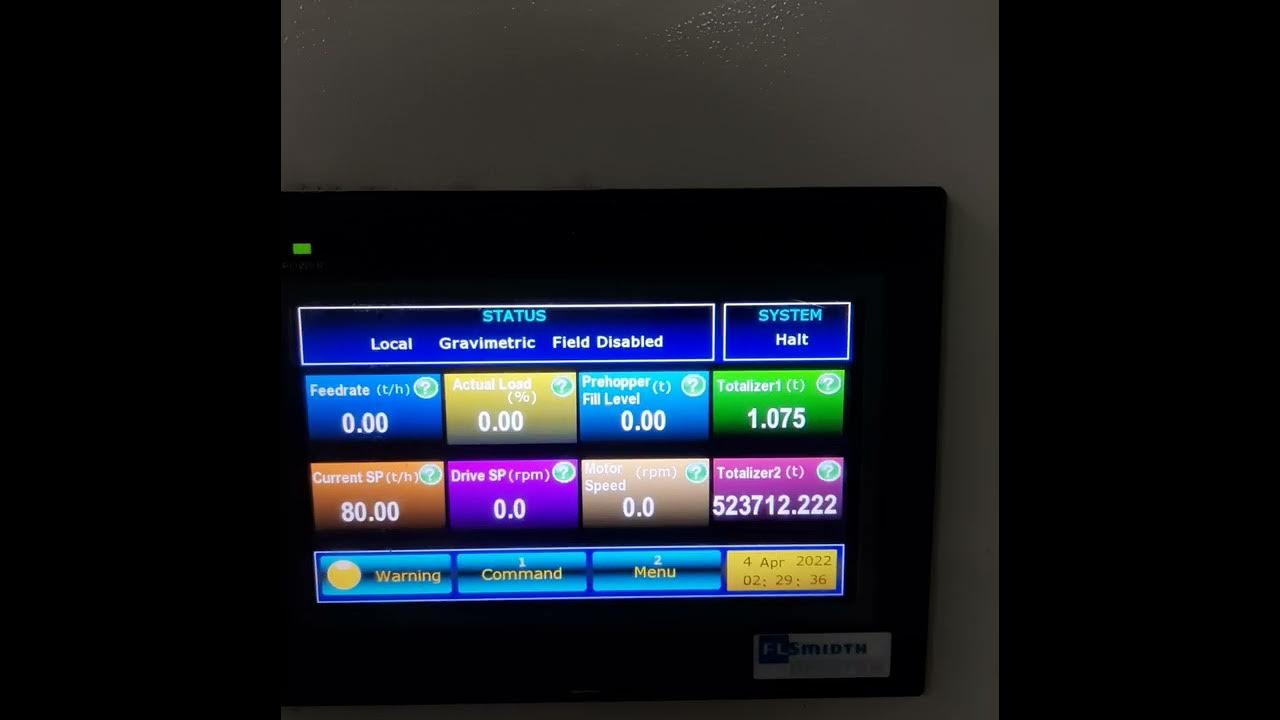 FLSmidth Weigh Fedder Tare / Zero calibration and Span calibration in