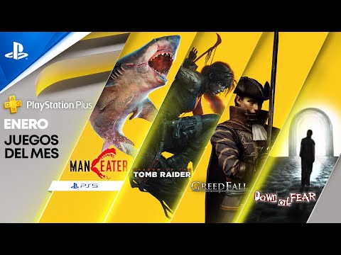 NUEVOS JUEGOS de ENERO en PS PLUS - Shadow of the Tomb Raider, GreedFall, Maneater, Dawn of Fear