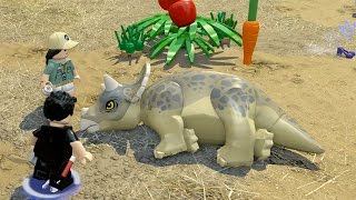 LEGO Jurassic World: Jurassic World Hub Free Play Guide #1 - Main Street - Safari Plains