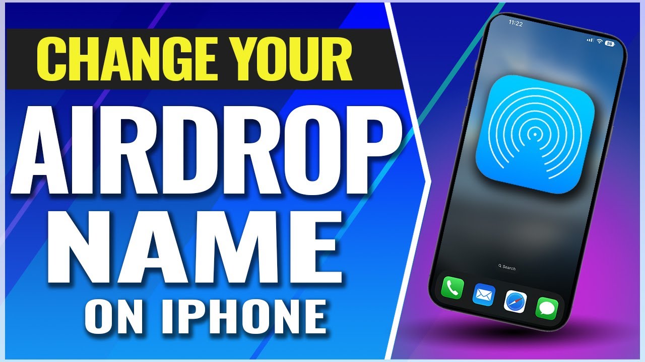 How To Change iPhone Airdrop Name
