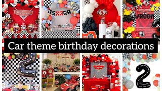 Outstanding Car theme birthday decorations ideas|| Trendz hub