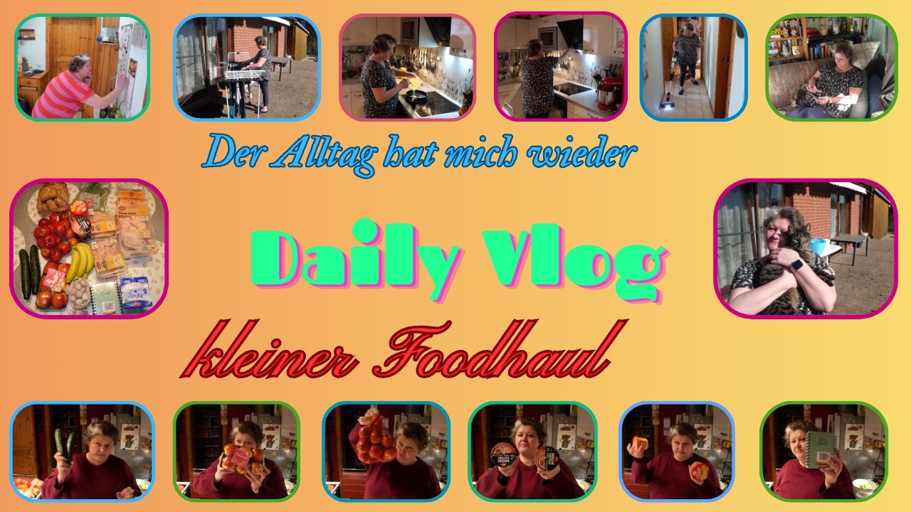 Daily Vlog / Der Alltag hat mich wieder / Haushalt / Wäscheberge / kleiner Foodhaul