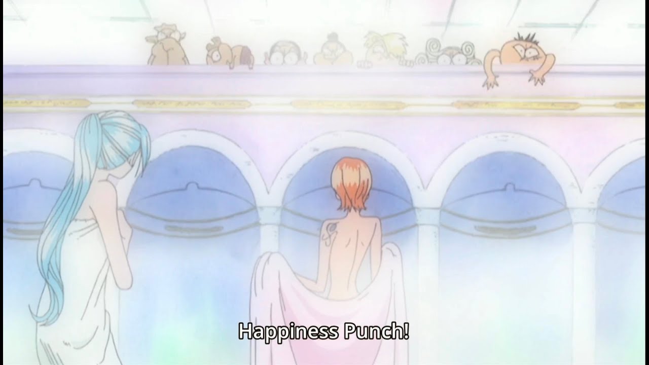Happiness Punch! Nami shows her body One Piece YouTube