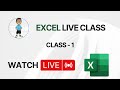 Excel live class  1  developersguides live stream  excel exceltips exceltutorial msexcel