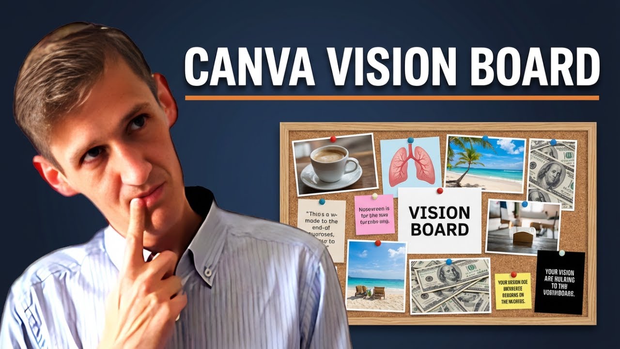 How To Create Vision Board | on canva - YouTube