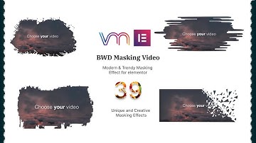 Presenting BWD Masking Video Elementor addon