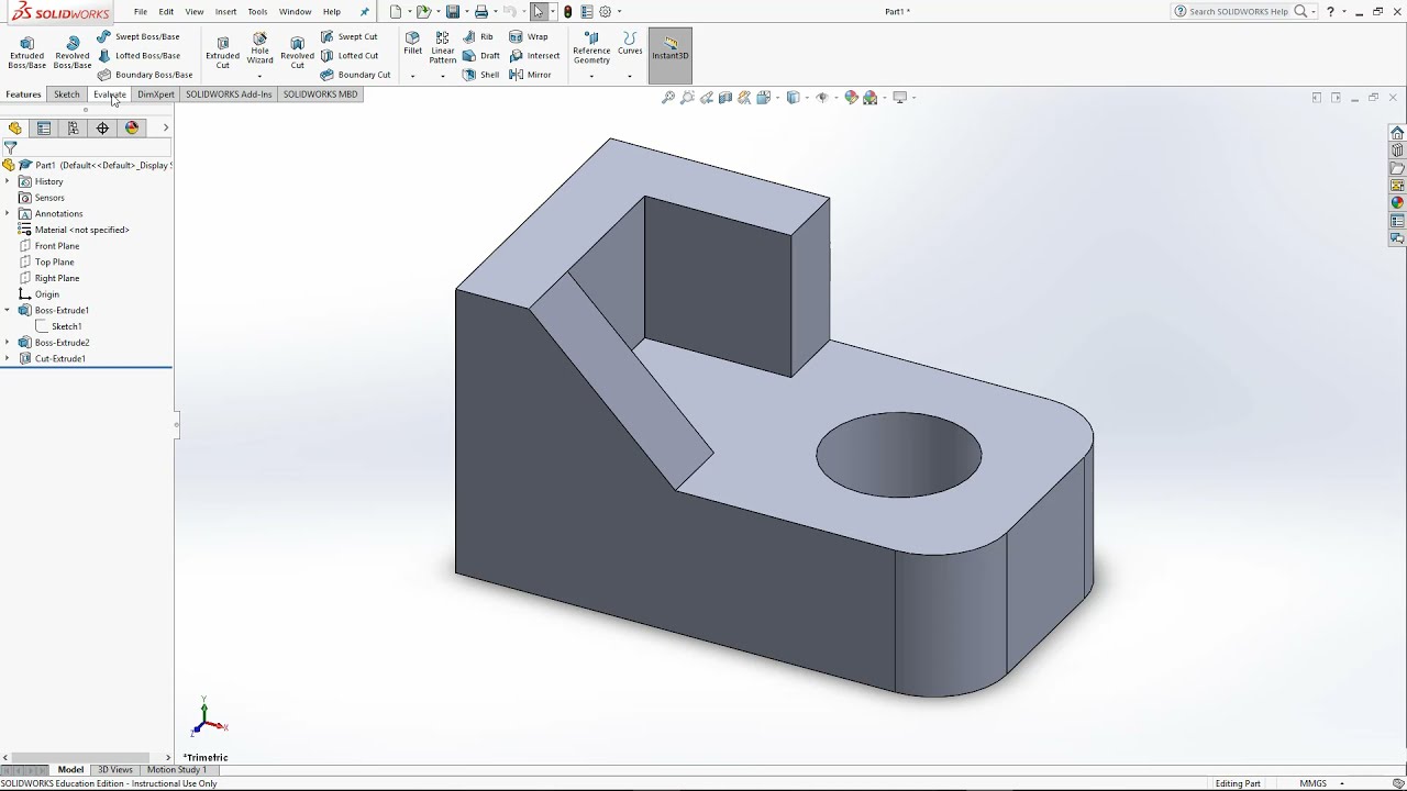 SolidWorks 14 Exercise 02 - YouTube
