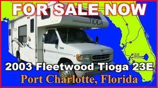 2003 Fleetwood Tioga 23E Used Class C Motorhome, Florida, Port Charlotte, Fort Myers, Sarasota