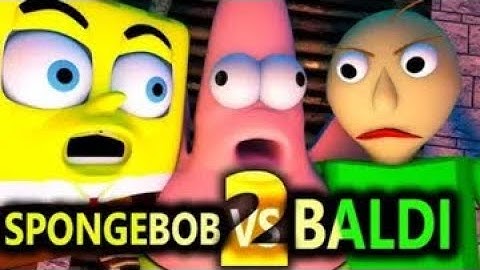 SpongeBob vs baldi basics 2 horror Minecraft challenge animation