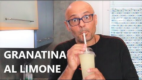 GRANATINA AL LIMONE CON LA BOTTIGLIA ricetta facile granita al limone