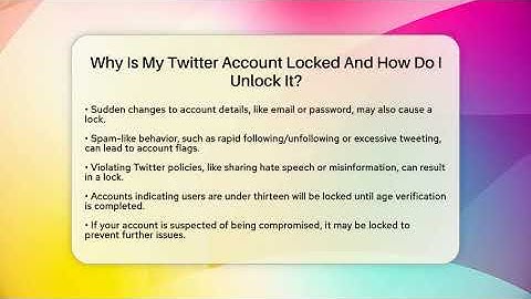 Why Is My Twitter Account Locked And How Do I Unlock It? - Everyday-Networking