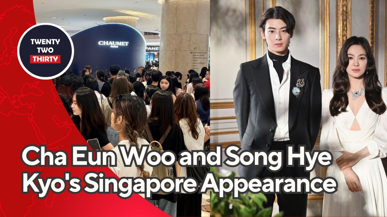 ASTRO's Cha Eun Woo and Song Hye Kyo are all about visuals during latest  fashion event in Singapore