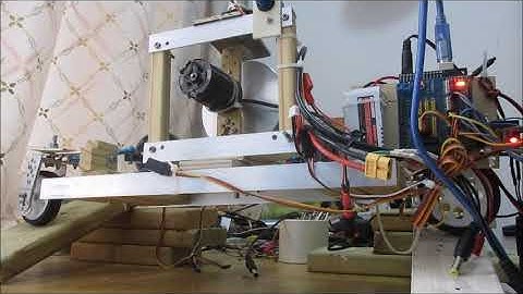 Self Balancing Gyroscope Two Wheeler Part 12 Balancing on Slant