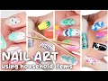 Huge Nail Art Design Compilation Using ONLY Household Items! 🪥