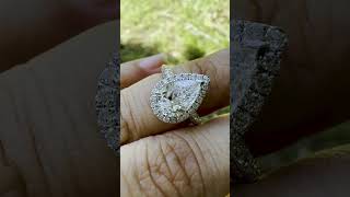 GIA Certified 1.50 carat E-VS1 Pear Shape Brilliant Diamond Ring #diamond #ring #engagementring