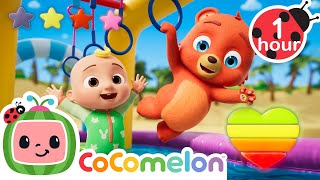 jj s obstacle course collect stars cocomelon animal time