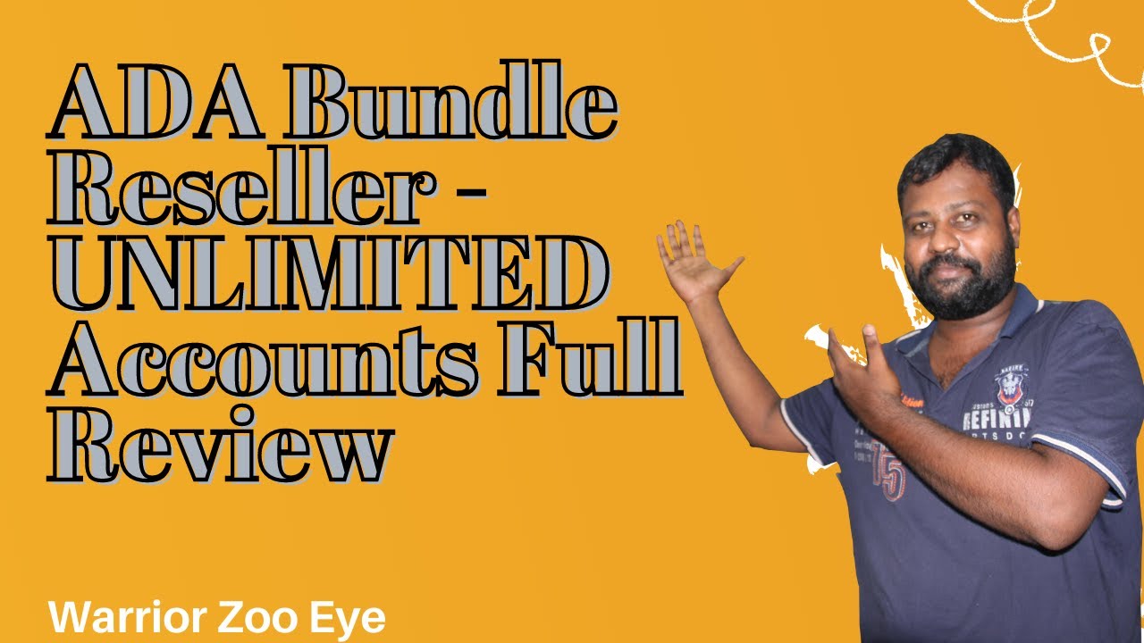 ADA Bundle Reseller - UNLIMITED Accounts Full Review🍧☘With Offer Link🧲