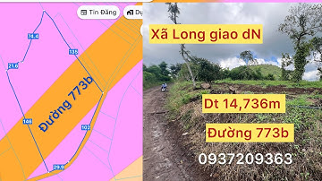 Bán lô đất mặt đường 773b dt 14,736m 3 mặt tiền 332m đất Hồng Cẩm Mỹ đồng Nai