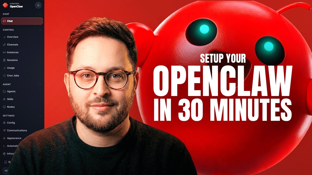 How to Set Up OpenClaw in 30 Minutes (Step-by-Step): video thumbnail