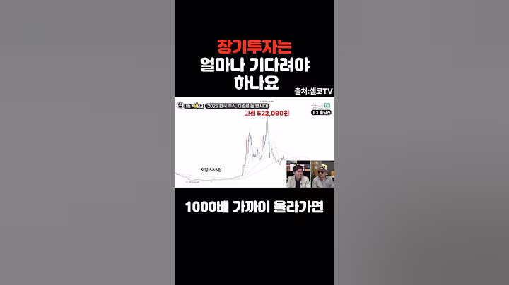 무턱대고 장기보유는 아닙니다