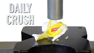 Hydraulic Press Vs Carmex Lip Balm Jar Crushing Carmex Daily Crush