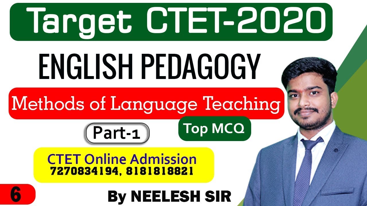 CTET 2020 | English Pedagogy | Methods of Language Teaching and MCQ ...