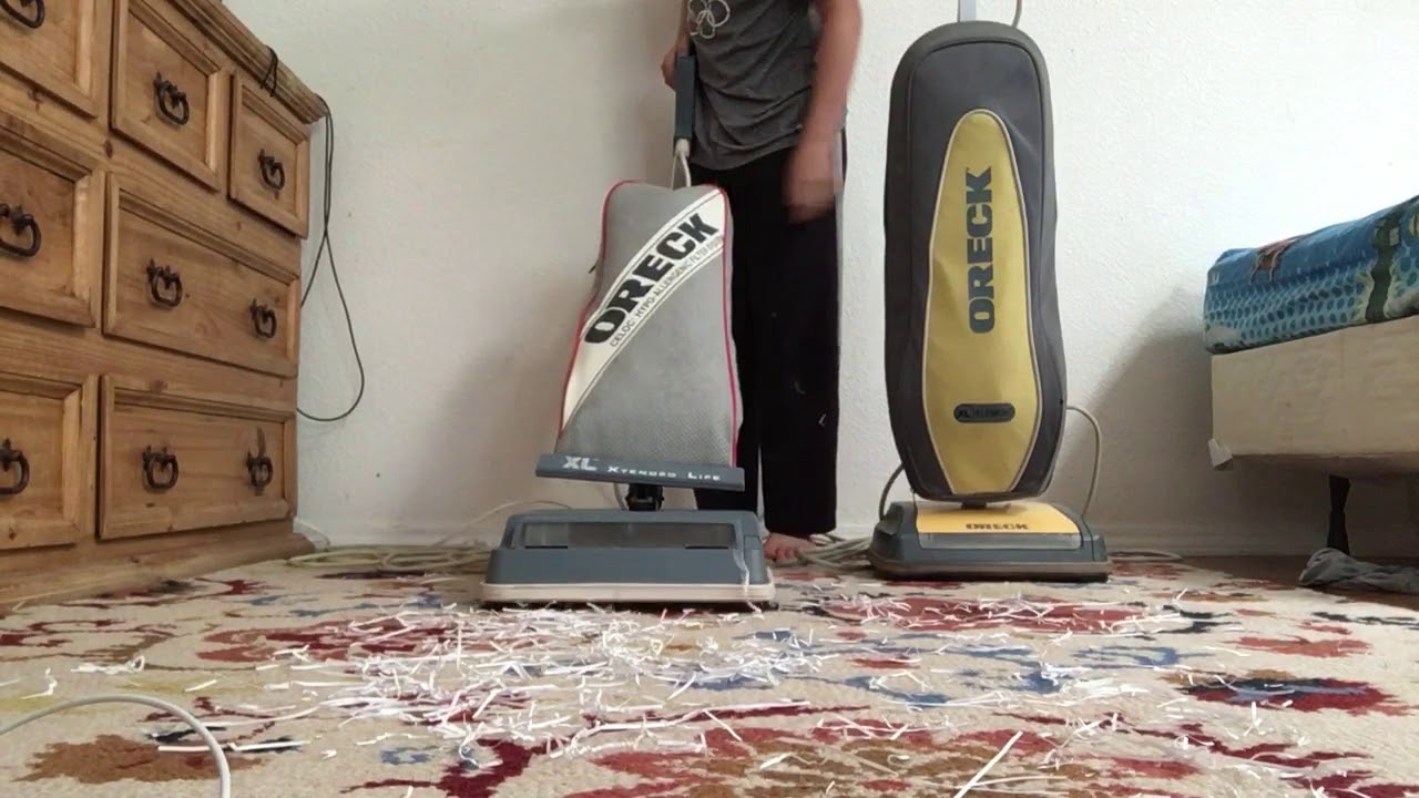 Vacuum test oreck vs oreck YouTube
