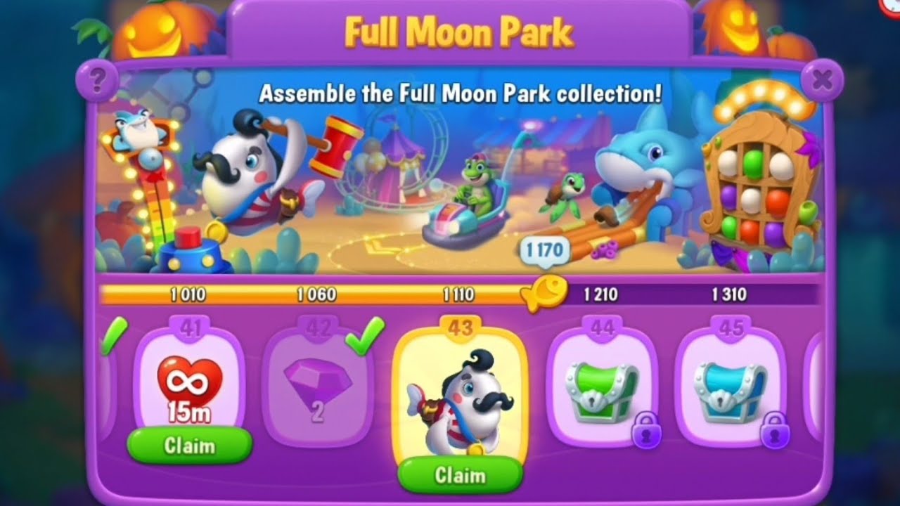 📽️ Fishdom: Full Moon Park - Story Event 🎡🎠🎢