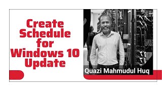 how to create schedule for windows 10 update