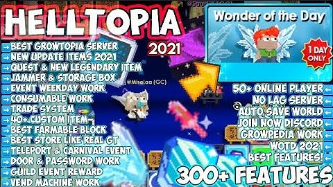NEW GROWTOPIA PRIVATE SERVER 2021 | ✅ NEW UPDATE & BEST SERVER LIKE REAL GT 100% ✅🔥 | HELLTOPIA