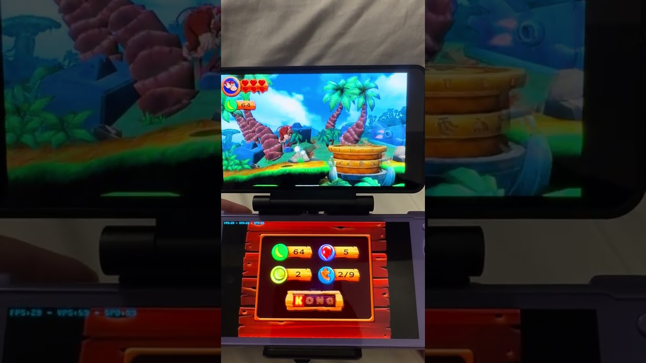 RETROID POCKET 6 3DS Gameplay DK Country