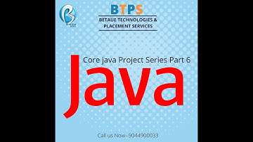 Core Java project part 6 By BTPS | Hotel Management System