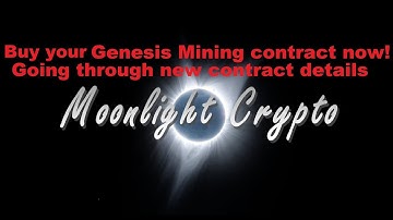 Genesis Mining new contract details