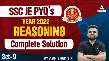 SSC JE Reasoning Previous Papers | SSC JE Reasoning Classes 2023 #9 | By Abhishek Kaushik