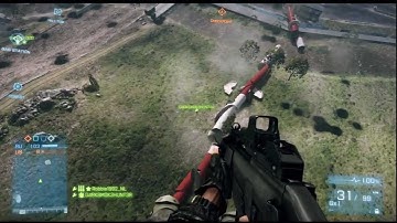 BF3 Caspian Border Tower Destruction while standing on top HD 720P