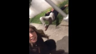 Man Suddenly Bumped Into A Utility Pole On The Street Walking Home