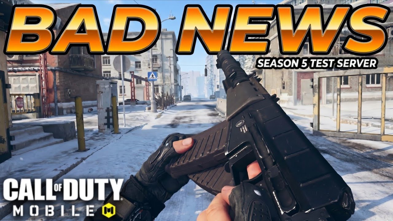 CODM Season 5 Test Server Bad News For Every Player - YouTube