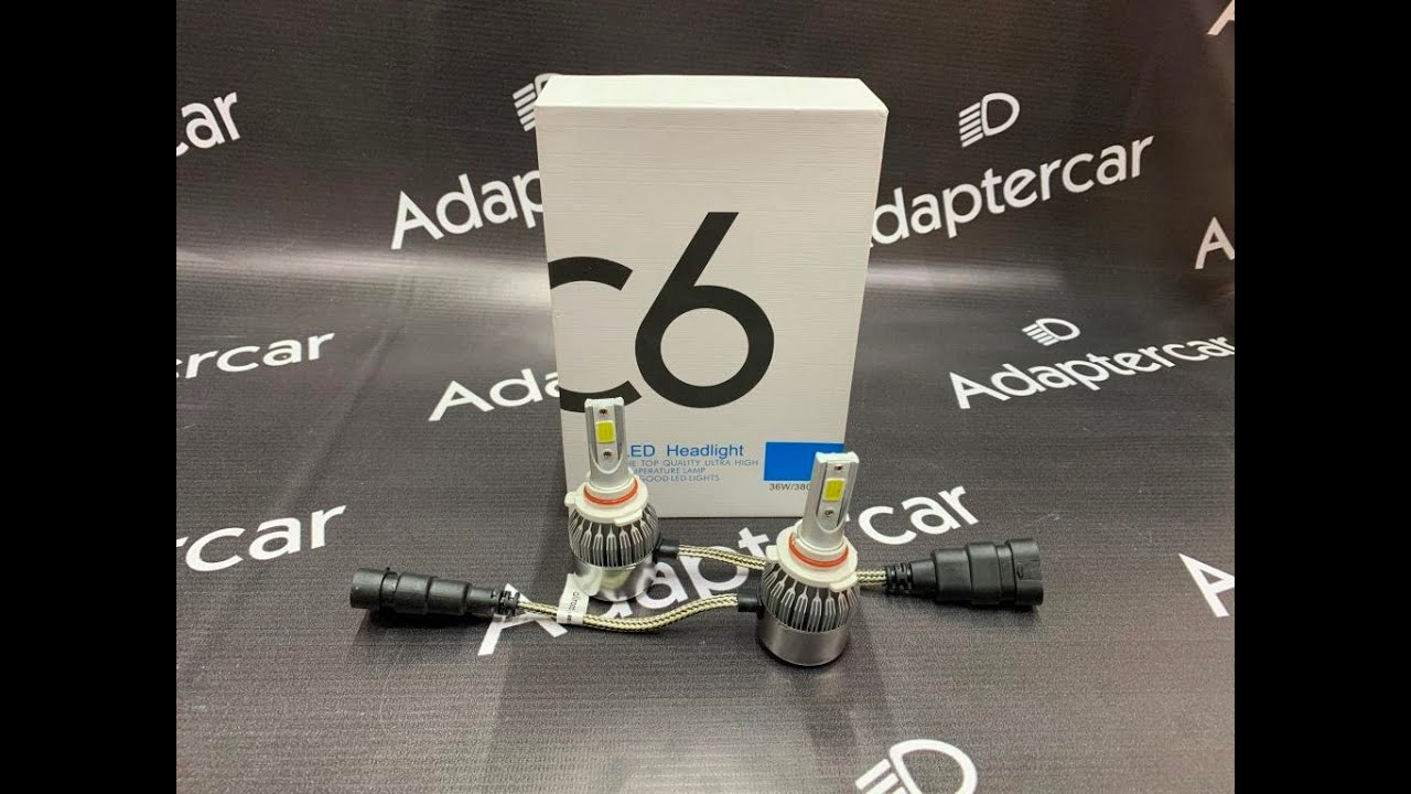 Светодиодные LED лампы C6 НB3 6000K 9-32V 3800Lm