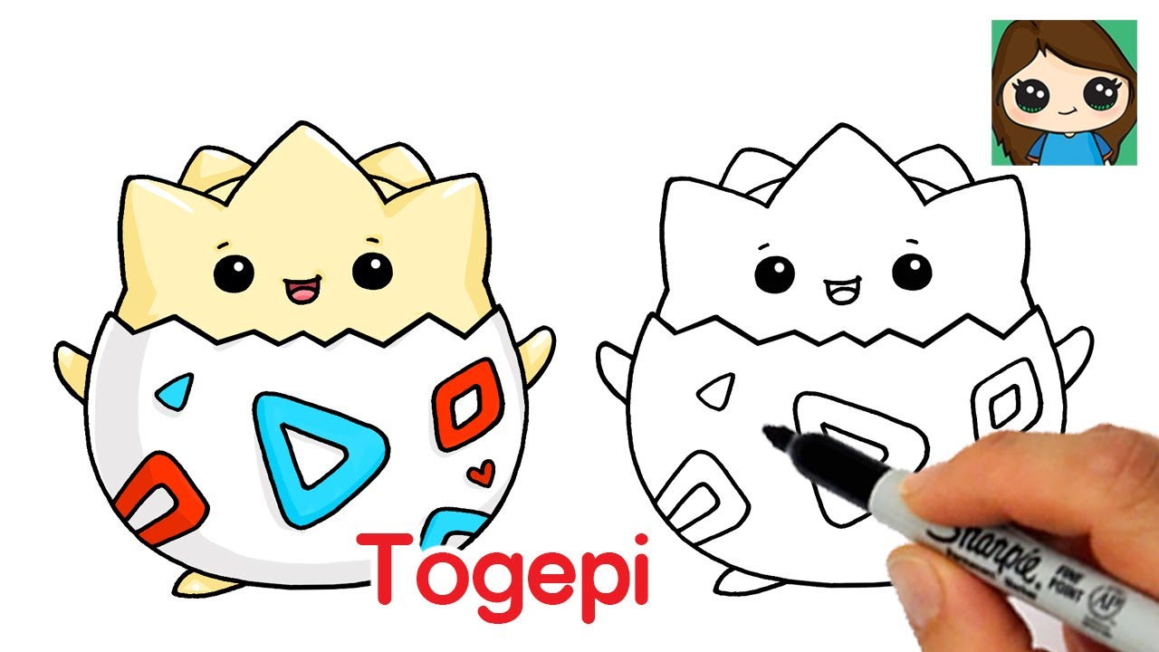 How to Draw Pokemon EASY Chibi #2 | Baby Togepi - YouTube