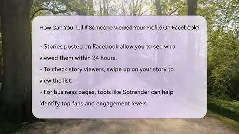 How Can You Tell If Someone Viewed Your Profile On Facebook? - Everyday-Networking