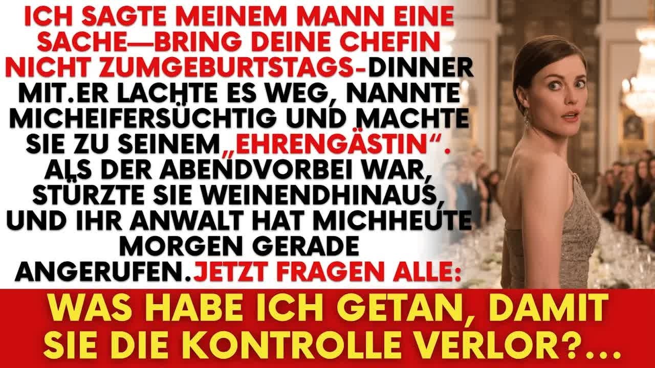 Ich sagte meinem Mann： Bring deinen Boss nicht mit – Was dann geschah, schockierte ALLE