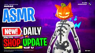 ASMR Fortnite Shop NEW Sugar Skin! Daily Update Today 🎮🎧 Whispering 😴💤