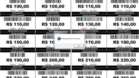 Gerar Etiqueta com código de barras e Valor do Produto – R$ 0,00 | Tira Duvidas dos inscritos